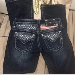 Rare Miss Me Jeans American Flag